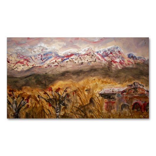 サンタフェニューメキシコ マグネット名刺 (正面)