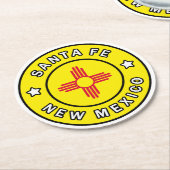 サンタフェニューメキシコ ラウンドペーパーコースター (アングル)