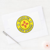 サンタフェニューメキシコ 長方形シール (封筒)
