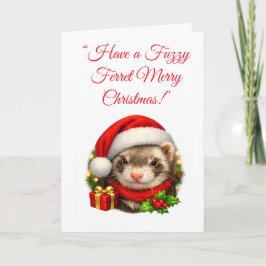 サンタフェレットのクリスマスカード カード