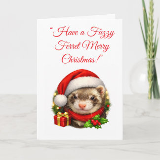 サンタフェレットのクリスマスカード カード