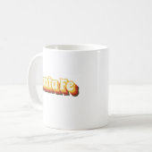 サンタフェレトロヴィンテージ文字 コーヒーマグカップ (正面左)