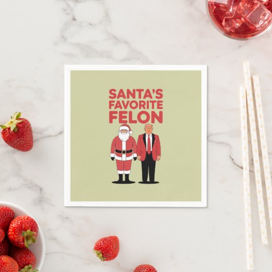 サンタフェロンお気に入りのトランプ共和党員 スタンダードカクテルナプキン (インサイチュ)