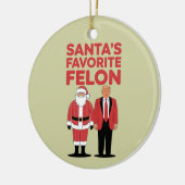 サンタフェロンお気に入りのトランプ共和党員 セラミックオーナメント (左)