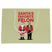 サンタフェロンお気に入りのトランプ共和党員 ラージペーパーバッグ (正面)