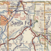 サンタフェヴィンテージの地図 シール (正面)