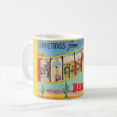 サンタフェヴィンテージ挨拶 コーヒーマグカップ (正面左)