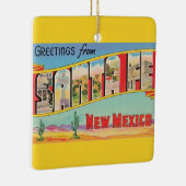 サンタフェヴィンテージ挨拶 セラミックオーナメント (右)