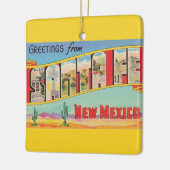 サンタフェヴィンテージ挨拶 セラミックオーナメント (左)