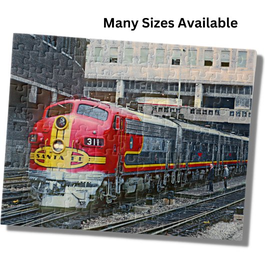 サンタフェ型気動車鉄道機関鉄道 ジグソーパズル