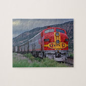 サンタフェ型気動車鉄道機関鉄道 ジグソーパズル (横)