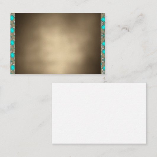 サンタフェ種族のニューメキシコのターコイズの名刺 名刺 (正面/裏面)