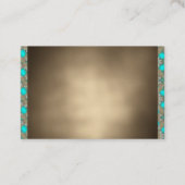 サンタフェ種族のニューメキシコのターコイズの名刺 名刺 (正面)