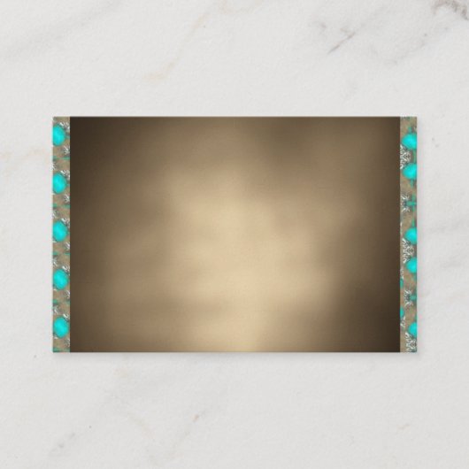 サンタフェ種族のニューメキシコのターコイズの名刺 名刺 (正面)
