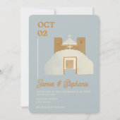 サンタフェ結婚ス結婚式招待状 招待状 (正面)