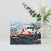 サンタフェ表現でニューメキシコレールランナー ポストカード (スタンド正面)