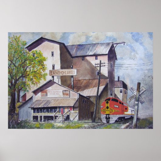 サンタフェ電車区ポスター ポスター (正面)