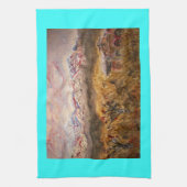 サンタフェ・スノーアート キッチンタオル (縦)