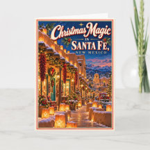 サンタフェ・ニューメキシコのクリスマスの魔法 ヴィンテージ