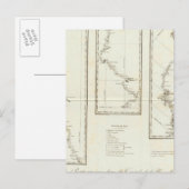 サンタフェ・ニューメキシコへのメキシコシティの地図 ポストカード (正面/裏面)