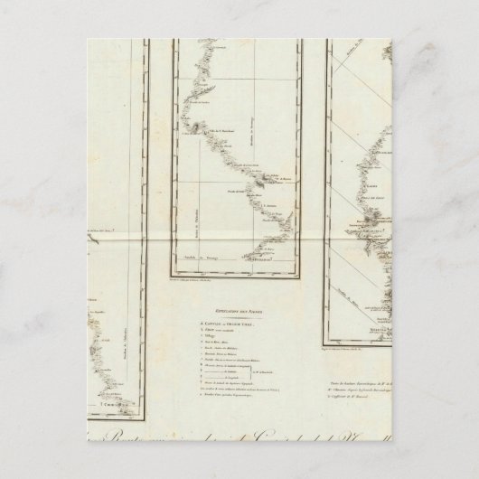 サンタフェ・ニューメキシコへのメキシコシティの地図 ポストカード (正面)