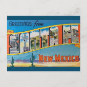 サンタフェ，ニューメキシコヴィンテージアートハガキ ポストカード (正面)