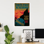 サンタフェ,ニューメキシコヴィンテージ旅行 ポスター (ホームオフィス)