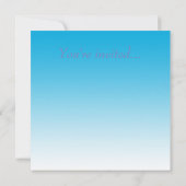 サンタフェ ニューメキシコ州のスカイライン WB1 - セーブザデート (裏面)