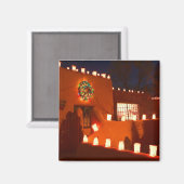 サンタフェ・ニューメキシコ・クリスマス マグネット (正面/裏面)