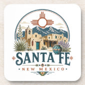 サンタフェ ニューメキシコ 土壁建築 サウスウェスト コースター (正面)
