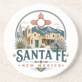 サンタフェ ニューメキシコ 土壁建築 サウスウェスト コースター (正面)