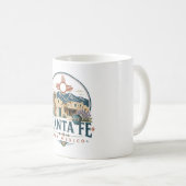サンタフェ ニューメキシコ 土壁建築 サウスウェスト コーヒーマグカップ (正面右)