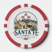 サンタフェ ニューメキシコ 土壁建築 サウスウェスト ポーカーチップ (正面)