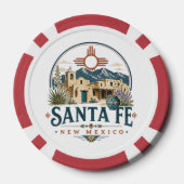 サンタフェ ニューメキシコ 土壁建築 サウスウェスト ポーカーチップ (裏面)