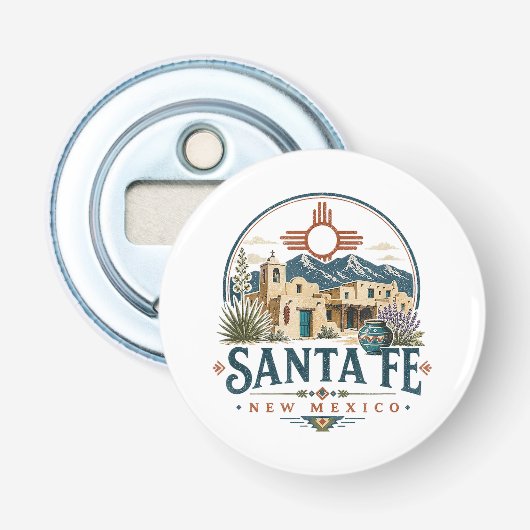 サンタフェ ニューメキシコ 土壁建築 サウスウェスト 栓抜き (正面)