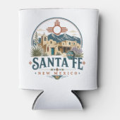 サンタフェ ニューメキシコ 土壁建築 サウスウェスト 缶クーラー (正面)