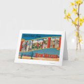 サンタフェ、ニューメキシコ-大きい手紙場面2 カード (黄色い花)