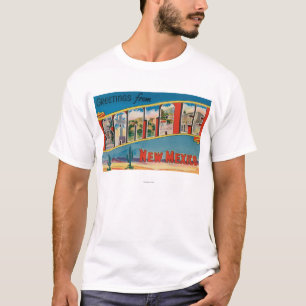 サンタフェ、ニューメキシコ-大きい手紙場面2 Tシャツ