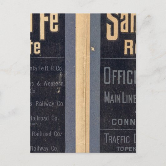サンタフェ ルート、カリフォルニア ポストカード (正面)