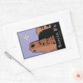 サンタフェ 長方形シール (封筒)