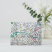 サンタフェNMヴィンテージマップ ポストカード (スタンド正面)