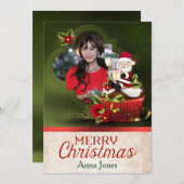 サンタフォトクリスマスカード シーズンカード (正面/裏面)