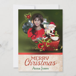 サンタフォトクリスマスカード シーズンカード