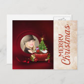 サンタフォトクリスマスカード シーズンポストカード (正面/裏面)