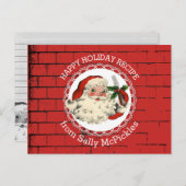 サンタフォーク料理ベーキングレシピカード ポストカード (正面/裏面)