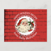 サンタフォーク料理ベーキングレシピカード ポストカード (正面)