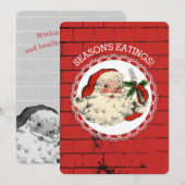 サンタフォーレストランシェフケータリングクリスマスカード シーズンカード (正面/裏面)