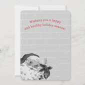 サンタフォーレストランシェフケータリングクリスマスカード シーズンカード (裏面)