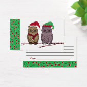 サンタフクロウと小妖精や小人フクロウのサンタ用レター (デスク)