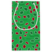 サンタフクロウと小妖精や小人フクロウ小抱き枕 スモールペーパーバッグ (裏面)